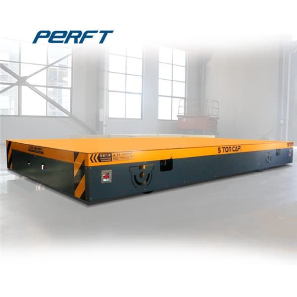 Heat Insulating Electric Flat Cart For Steel Rolls Warehouse